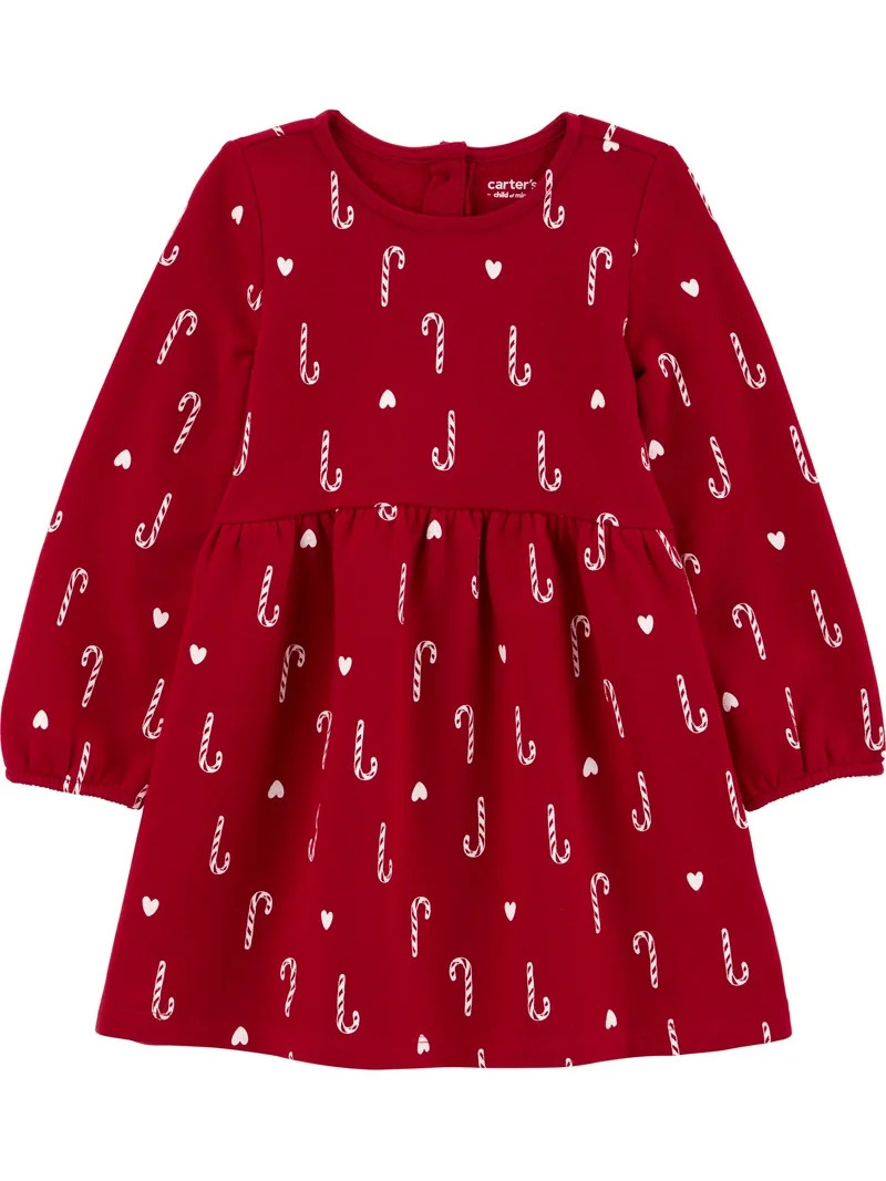 Carter's Child of Mine Baby and Toddler Girl Holiday Dress, Sizes 12M-5T | Walmart (US)