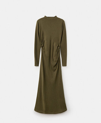 Women's Perkins-Neck Knitted Dress | Macy's