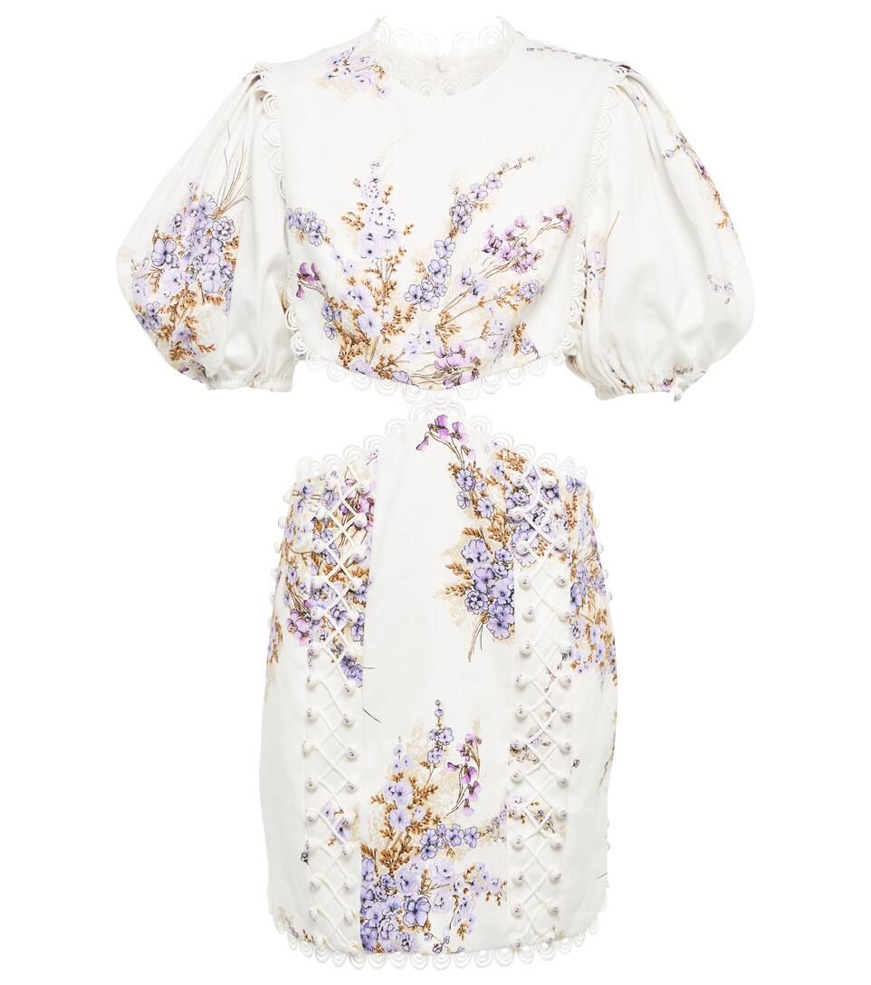 Jude floral linen minidress | Mytheresa (INTL)