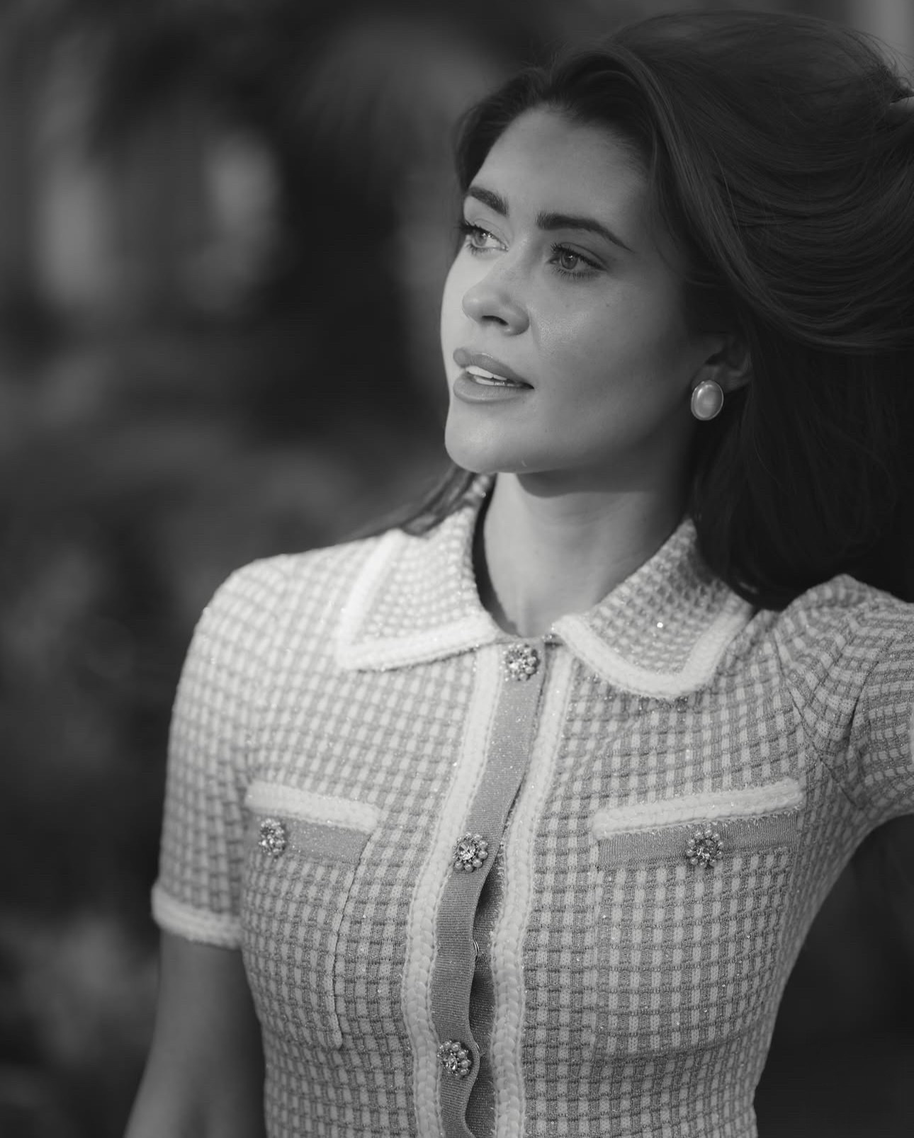 Self Portrait blue dress 

#LTKSeasonal #LTKWorkwear