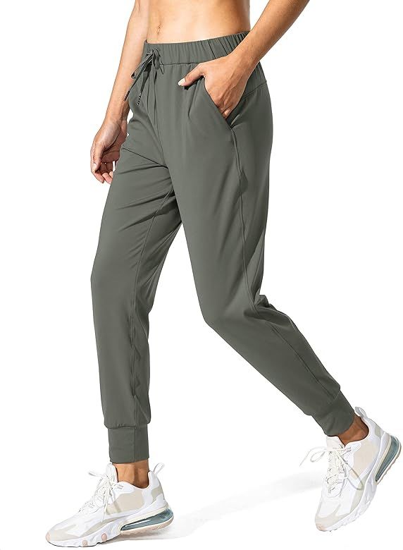 SANTINY Women's Joggers Pants Pockets Drawstring Running Sweatpants for Women Lounge Workout Jogg... | Amazon (US)