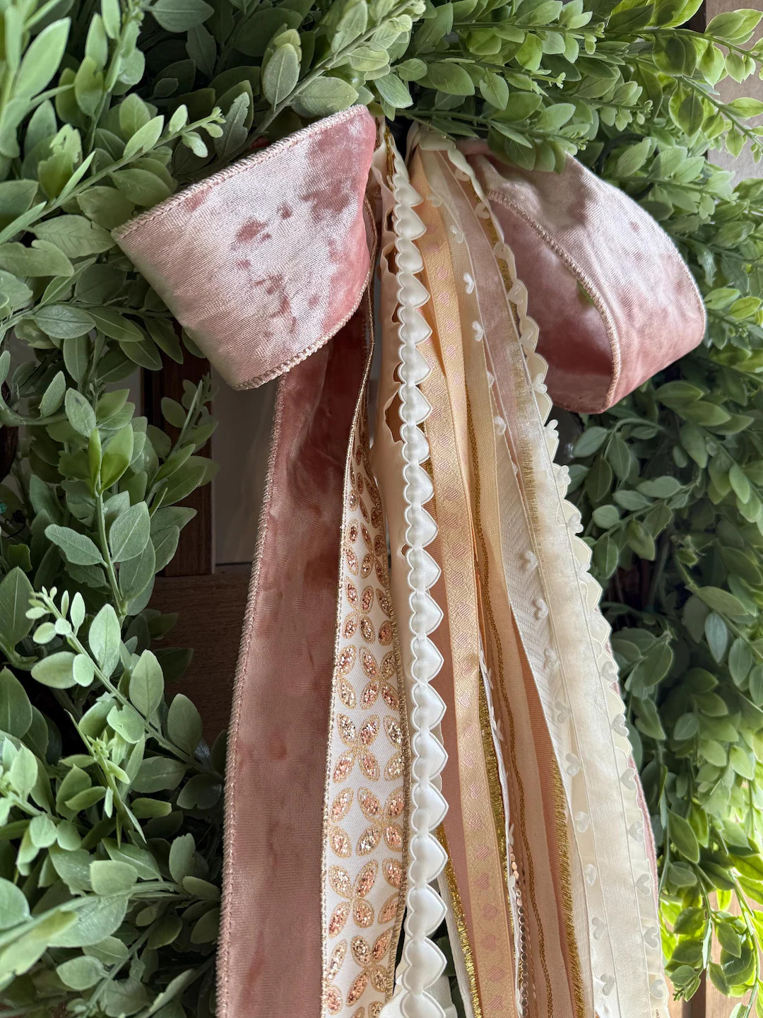 Blush Valentine Ribbon Bundle with a Bow | Etsy (US)