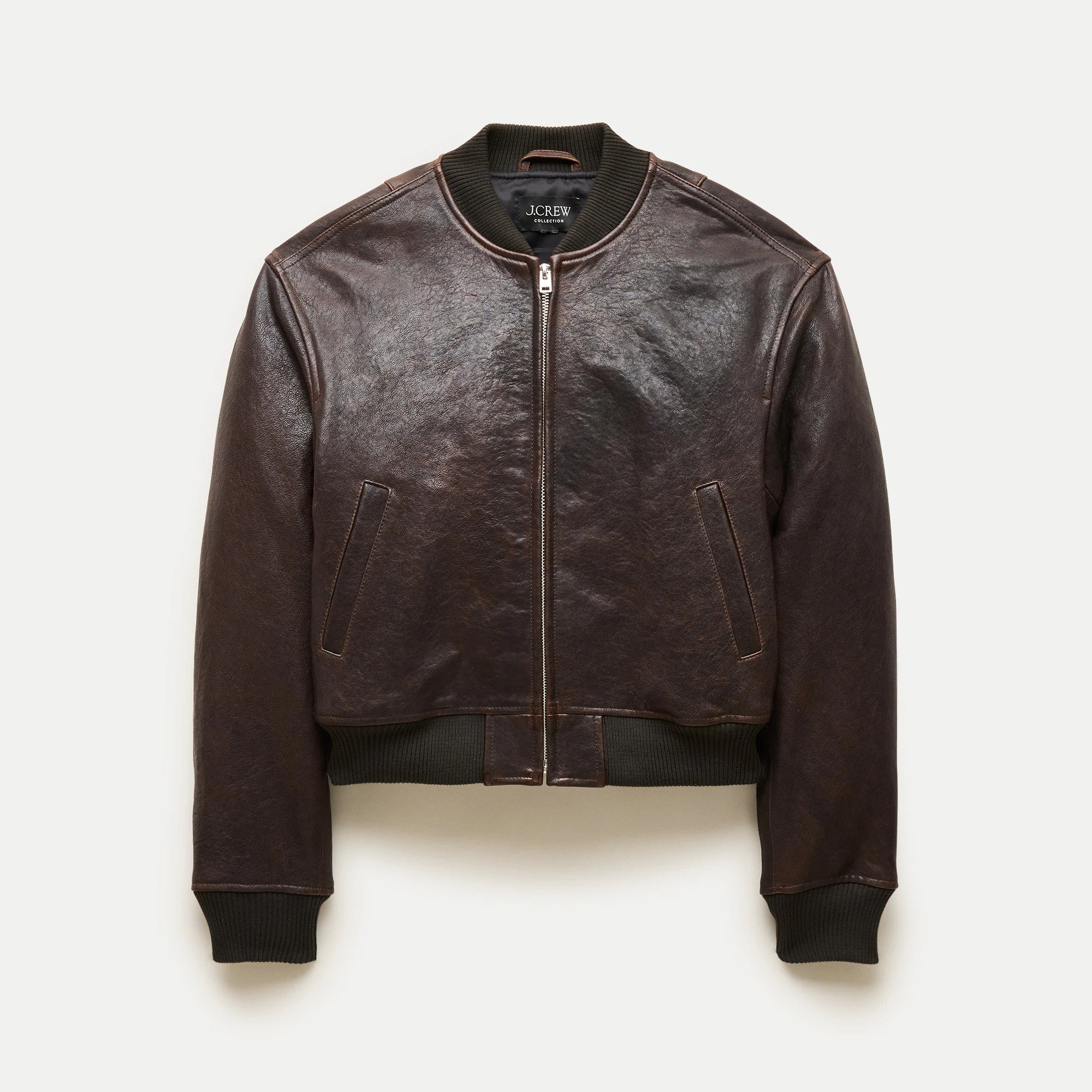 Collection leather bomber jacket | J. Crew US