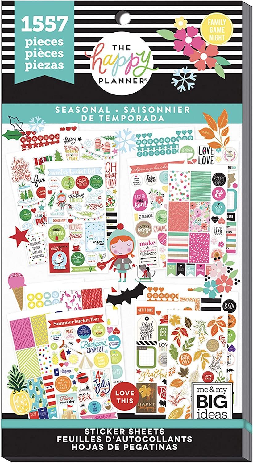 The Happy Planner Seasonal Stickers - 1557 Pieces | Amazon (US)