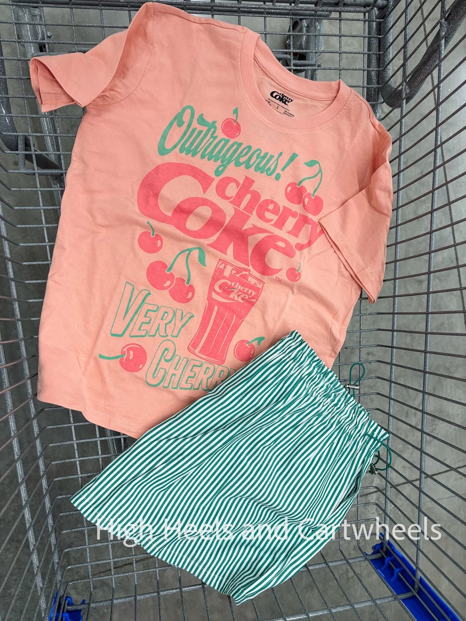 Cuteee cherry coke shirt. Love it paired with these shorts 