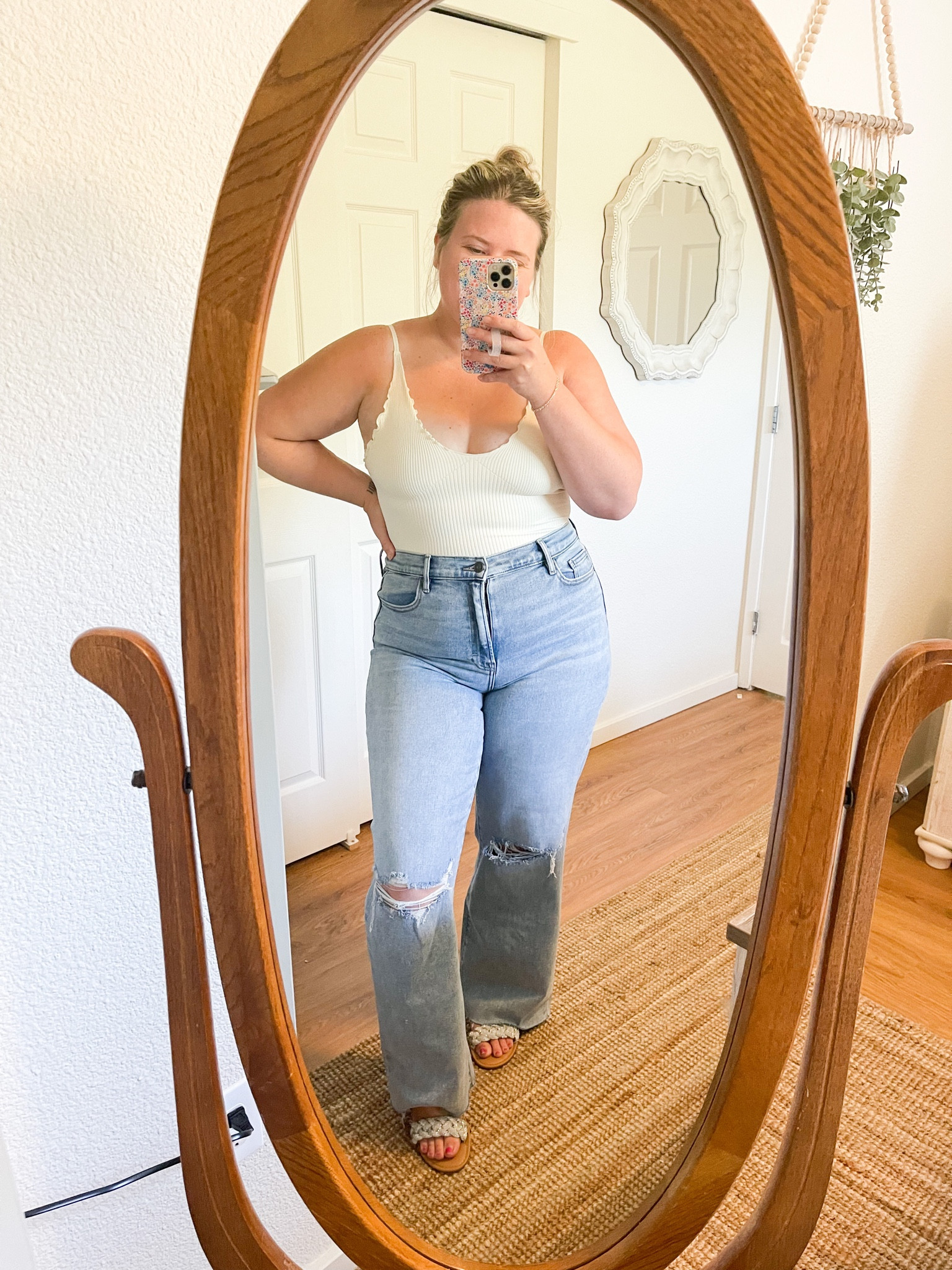 Wearing a M/L in the top, 31 in jeans, and 8 in the shoes

#LTKSeasonal #LTKshoecrush #LTKFind