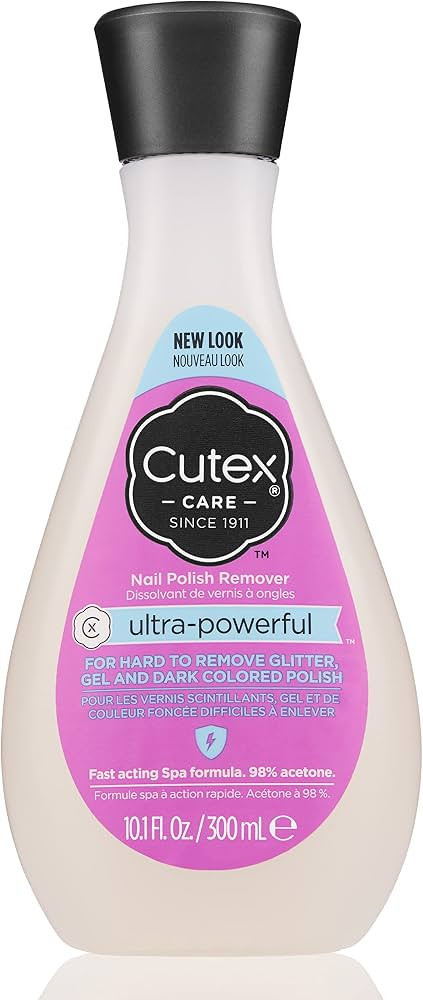 Cutex Gel Nail Polish Remover, Ultra-Powerful & Removes Glitter and Dark Colored Paints, Paraben ... | Amazon (US)
