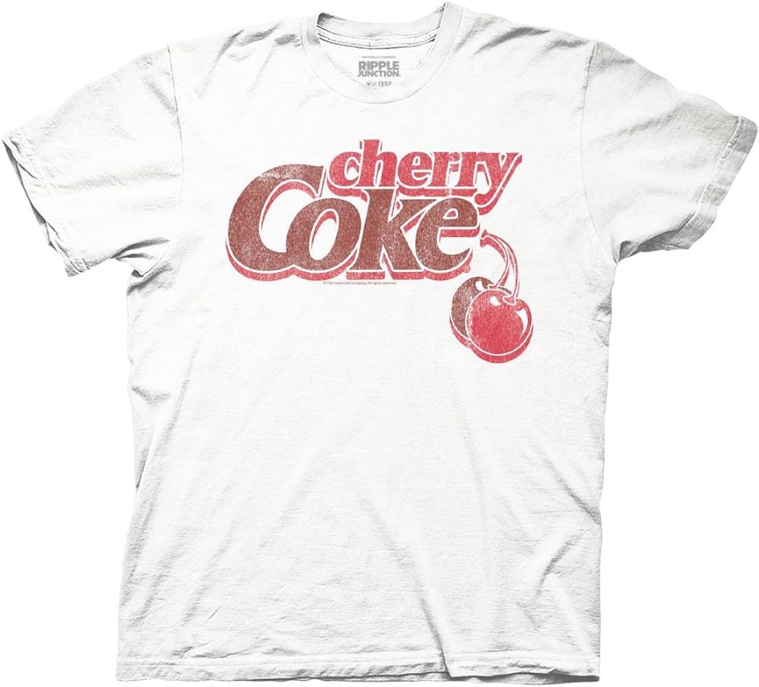 Ripple Junction Cherry Coke Logo with Cherry Drink Adult T-Shirt Officially Licensed | Amazon (US)