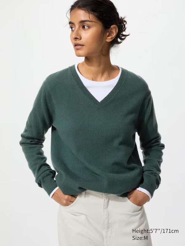 Cashmere Sweater | V-Neck | UNIQLO (US)
