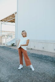 Tulum Knit Pant in Brick | Henly