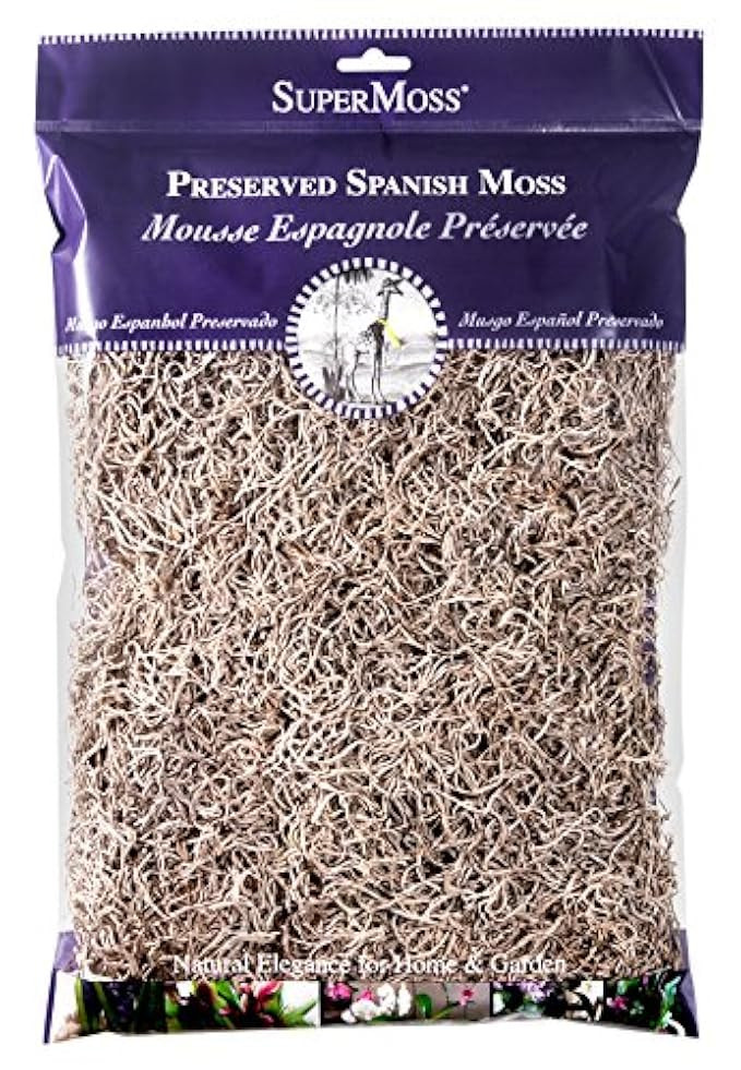 Super Moss 26914 Spanish Moss Preserved, Natural, 8oz (200 cubic inch) | Amazon (US)