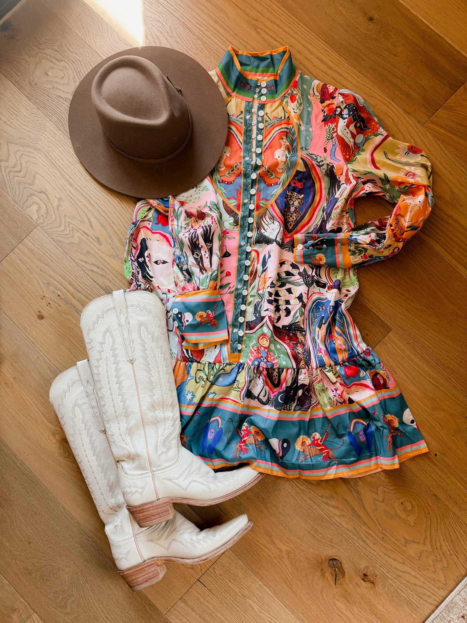 Western outfit I’m bringing on a work trip. 
Got an XL in the dress. 
Boots: TTS


#LTKMidsize #LTKFindsUnder50