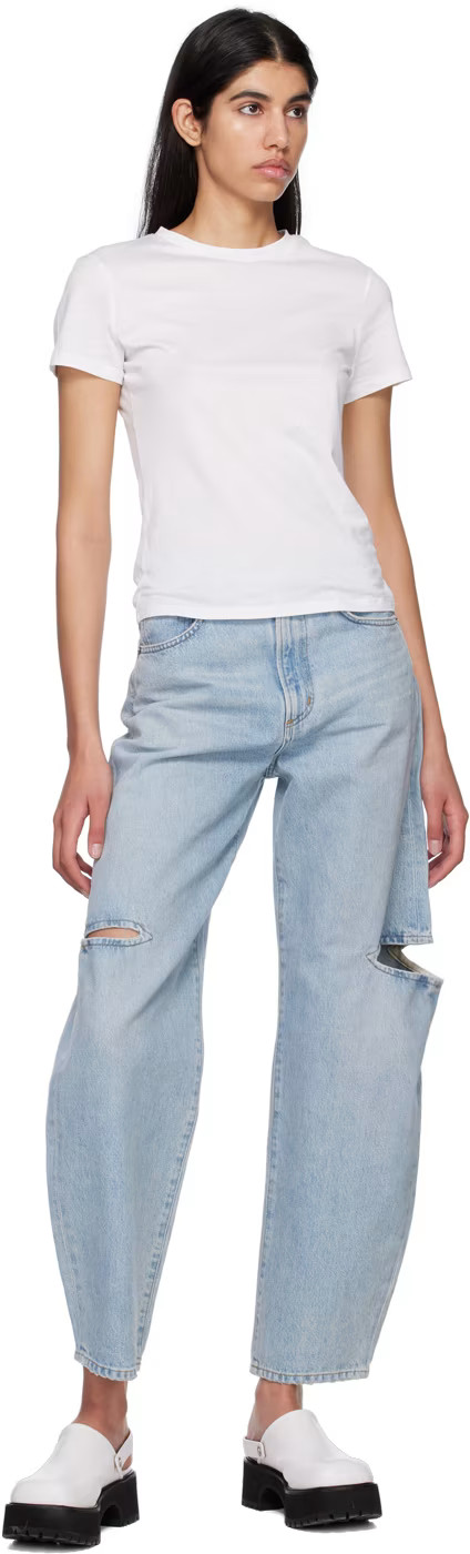 AGOLDE - Blue Sanna Slice Jeans | SSENSE