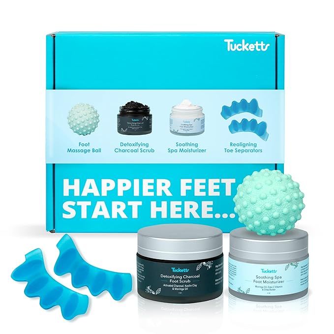 Tucketts Foot Care Spa Kit for Heel and Foot Pain Relief, Dry Skin, Bunions, Toe Correctors | Amazon (US)