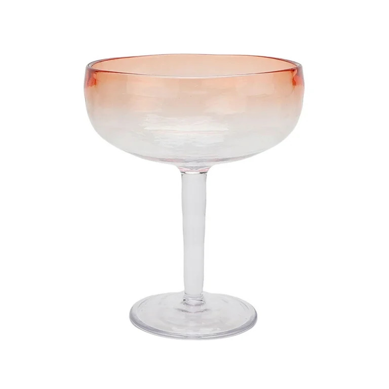 Mainstays by Becky G. & Alejandra 18-Ounce Acrylic Margarita Glass, Orange Rim | Walmart (US)