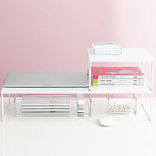 Franklin Desk Risers | The Container Store