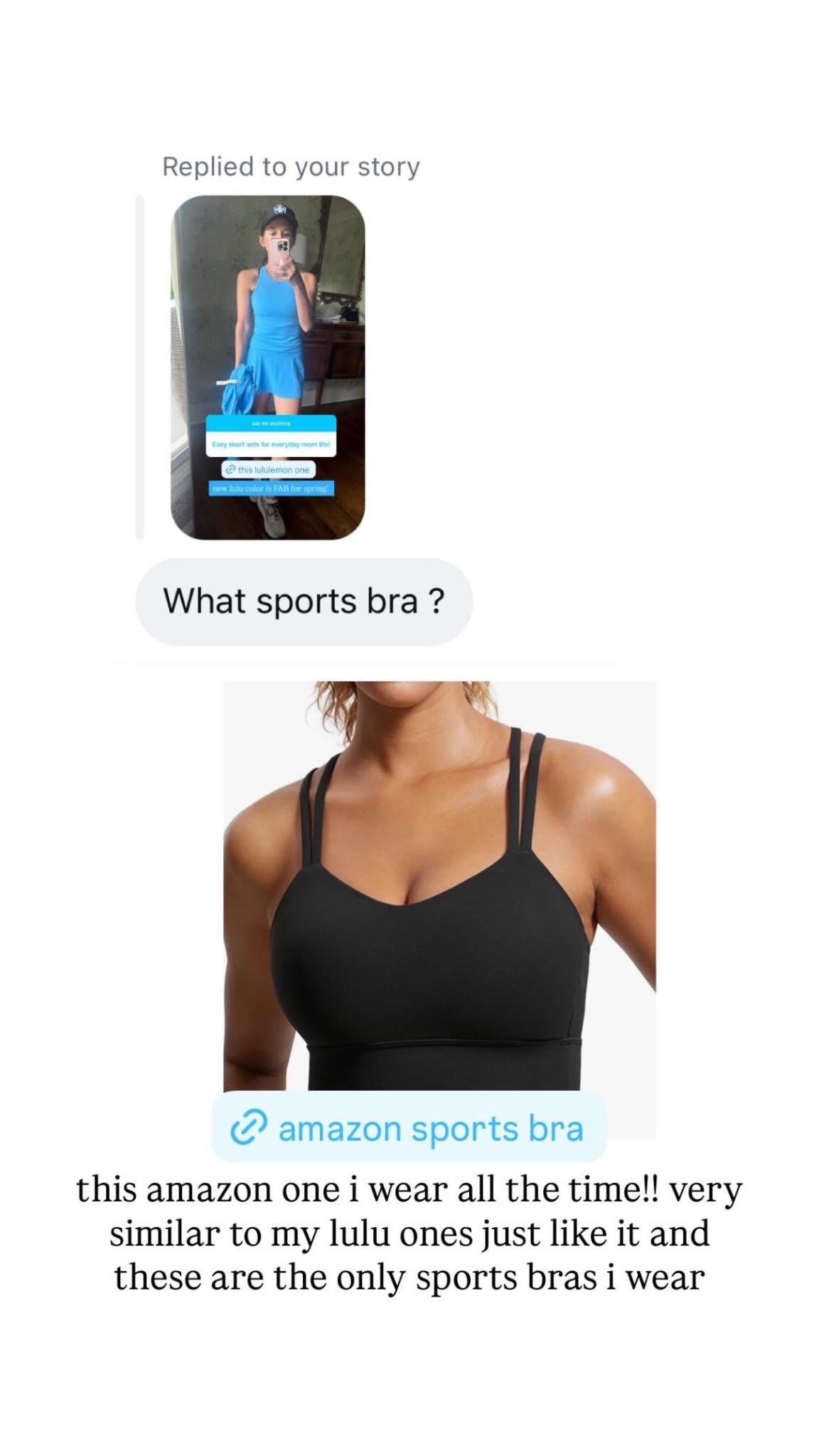 The best sport bra ever and what I’m wearing 99% of the time!!

#LTKmomlife #LTKActive #LTKfitnessgoals