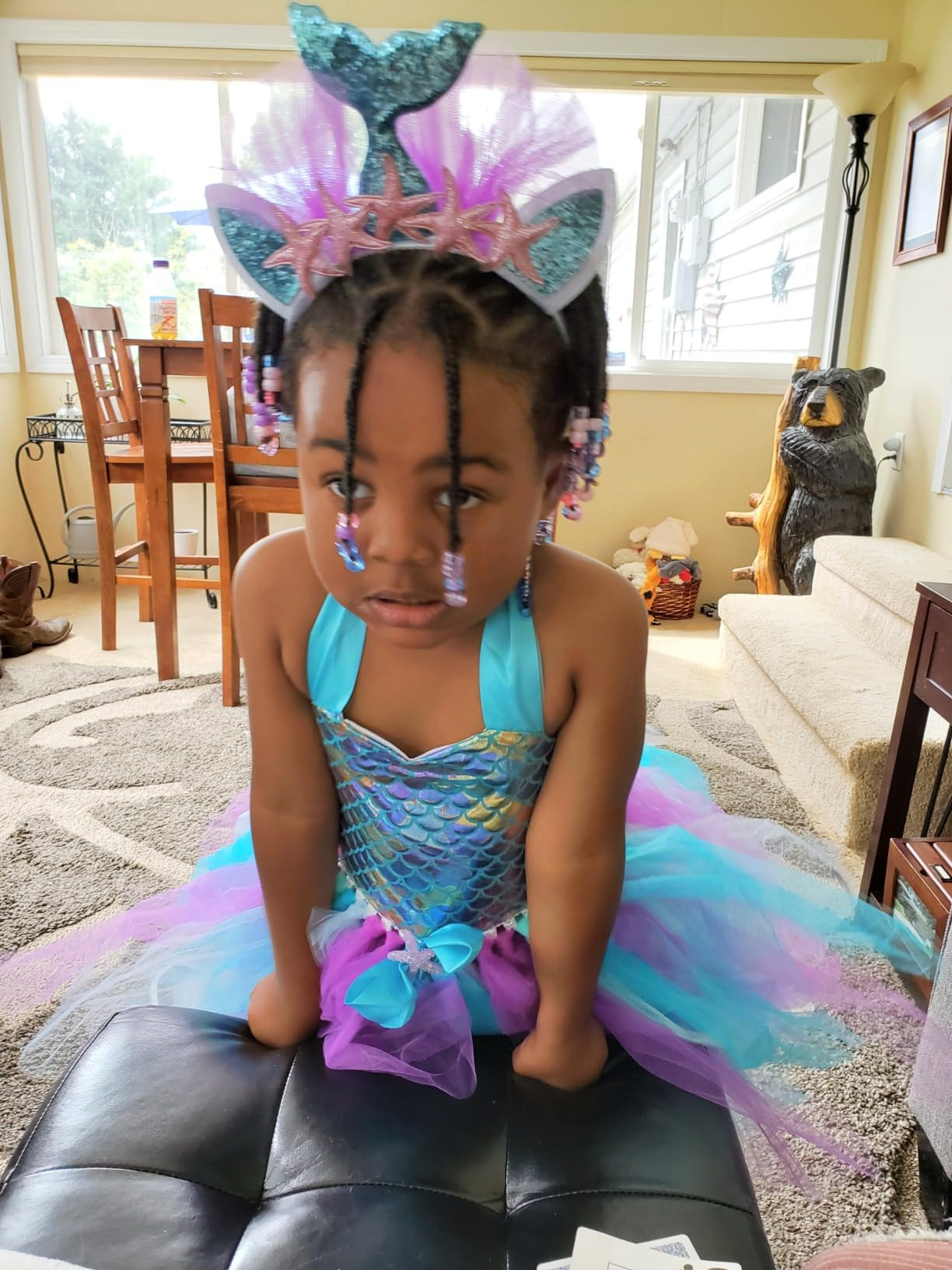 Tutu Dreams Summer 4 Colors Mermaid Dress for Girls with Headband Birthday Party Gifts Dress Up C... | Amazon (US)