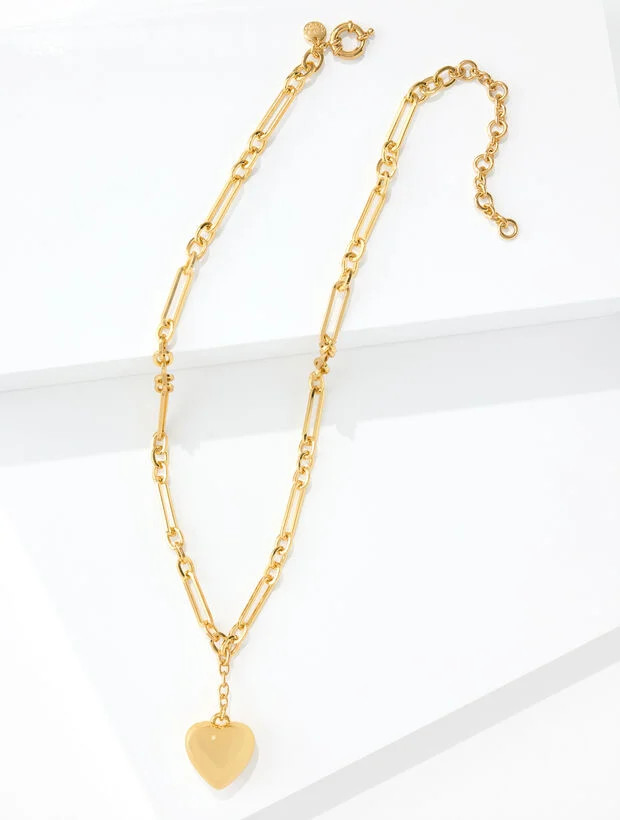 Chunky Heart Necklace | Talbots
