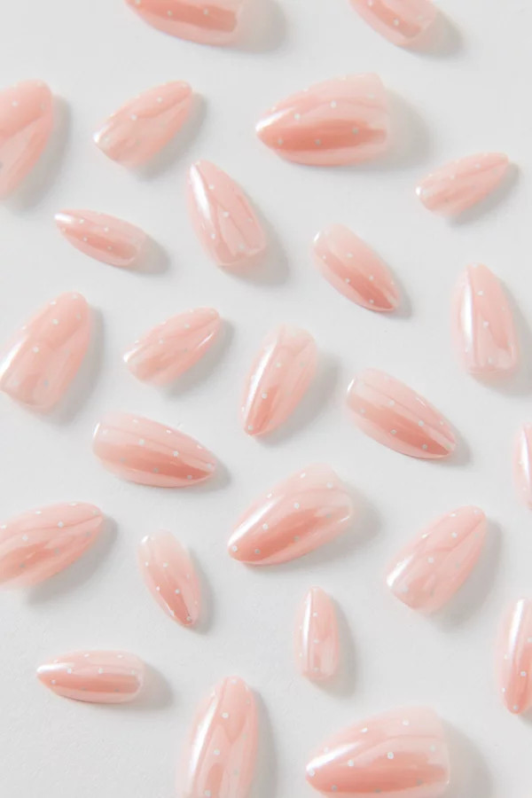 Celebritips Press-On Faux Nail Set in Angel Glaze Dot at Urban Outfitters | Urban Outfitters (US and RoW)
