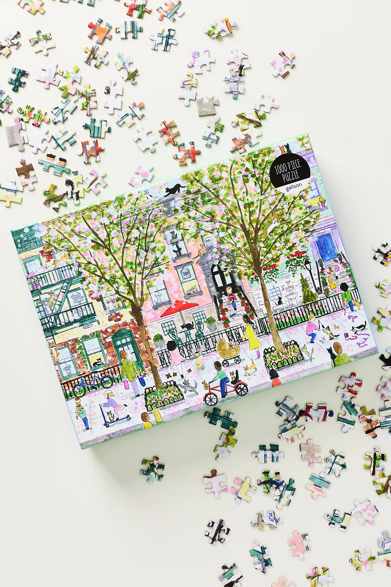 Michael Storrings Cats In The City 1000 Piece Puzzle | Anthropologie (US)