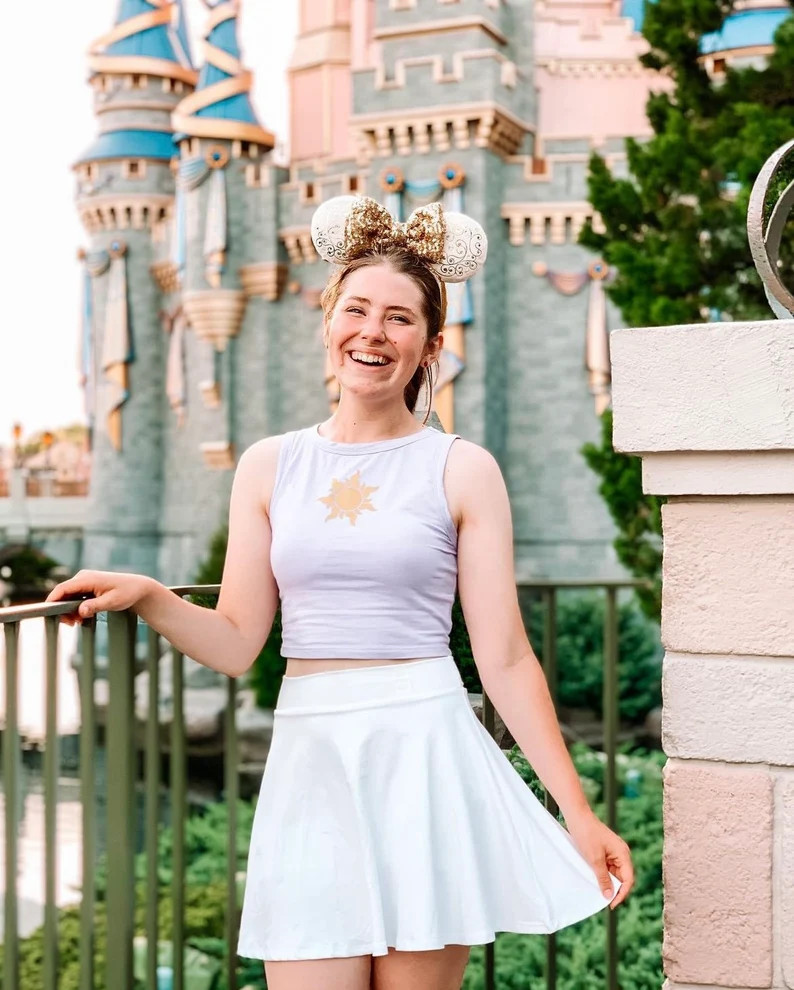 Corona's Crest Crop Tank Rapunzel Disney - Etsy | Etsy (US)