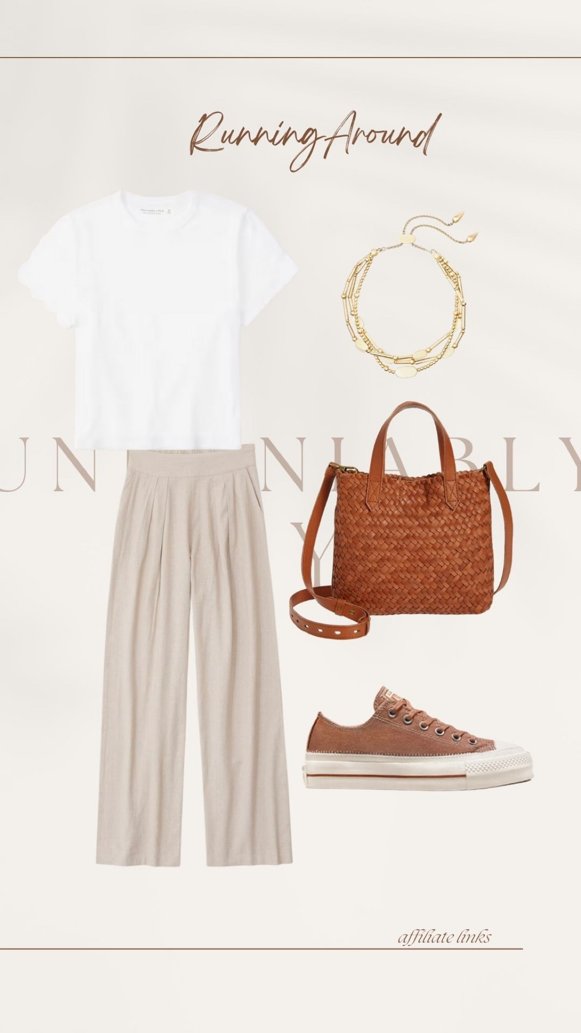 Perfect for work
(Add a blazer if you want or leave like it is and this makes a great casual work outfit) and even perfect for back to school 

UndeniablyElyse.com

Casual chic look, Neutral outfit, transitional outfit, summer to fall, white tee, brown bag, converse, tall girl outfits, gold jewelry, bracelet stack, WFH, work from home outfit, running around outfit, school drop off look

#LTKunder100 #LTKFind #LTKBacktoSchool