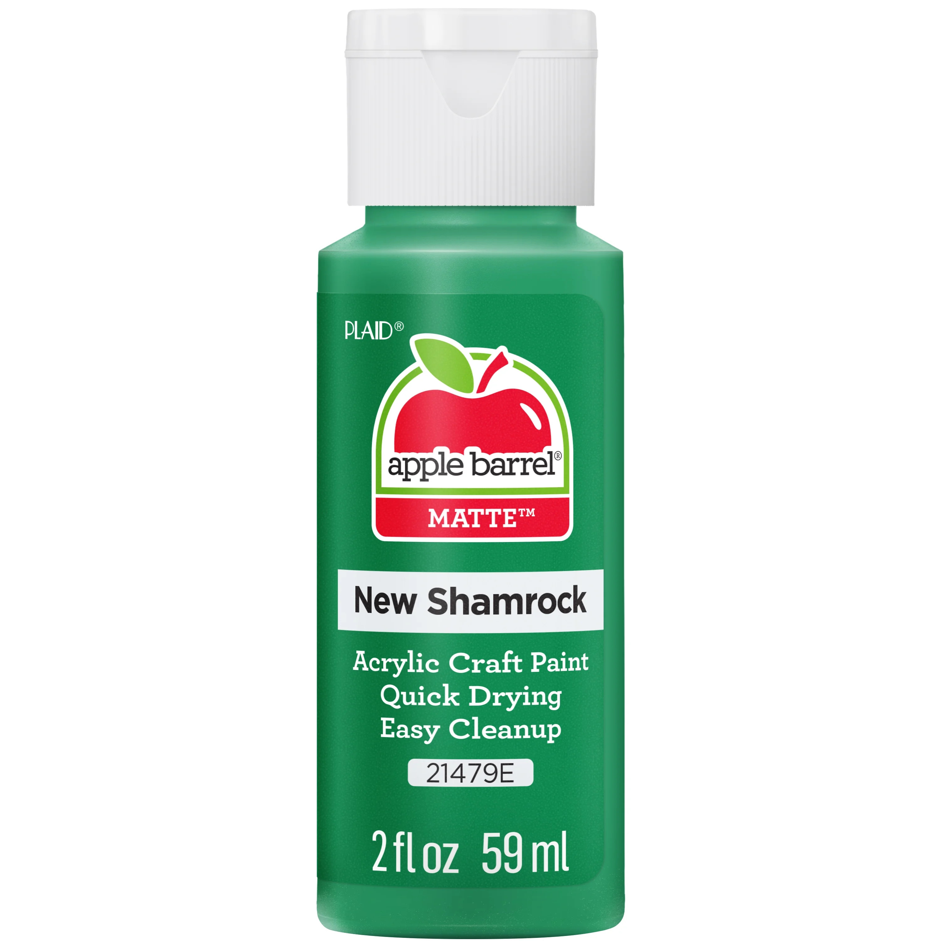 Apple Barrel Acrylic Craft Paint, Matte Finish, New Shamrock, 2 fl oz | Walmart (US)