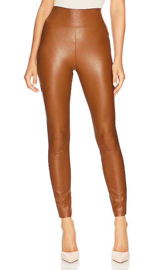 Sheena Vegan Leather Legging in Dark Argan | Revolve Clothing (Global)