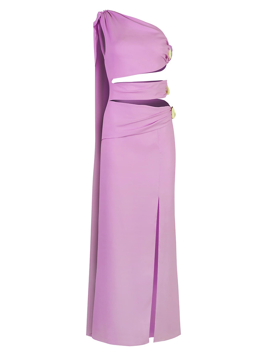 Women's La Vila Cassis Cut-Out One-Shoulder Maxi Dress - Figs - Size XL | Saks Fifth Avenue
