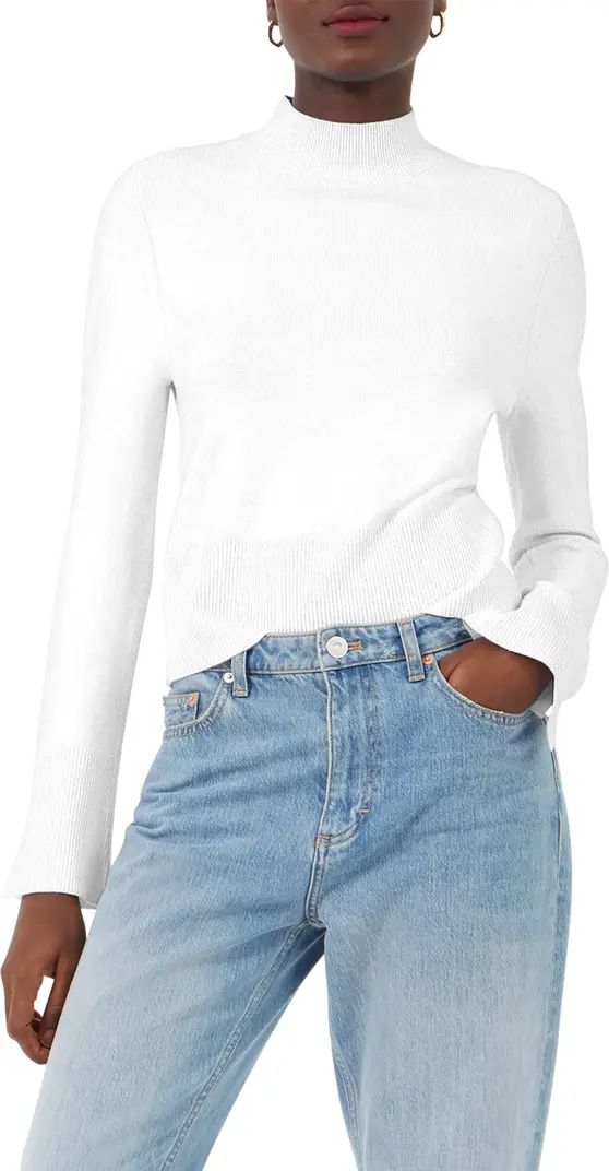 French Connection Flare Sleeve Mock Neck Sweater | Nordstrom | Nordstrom