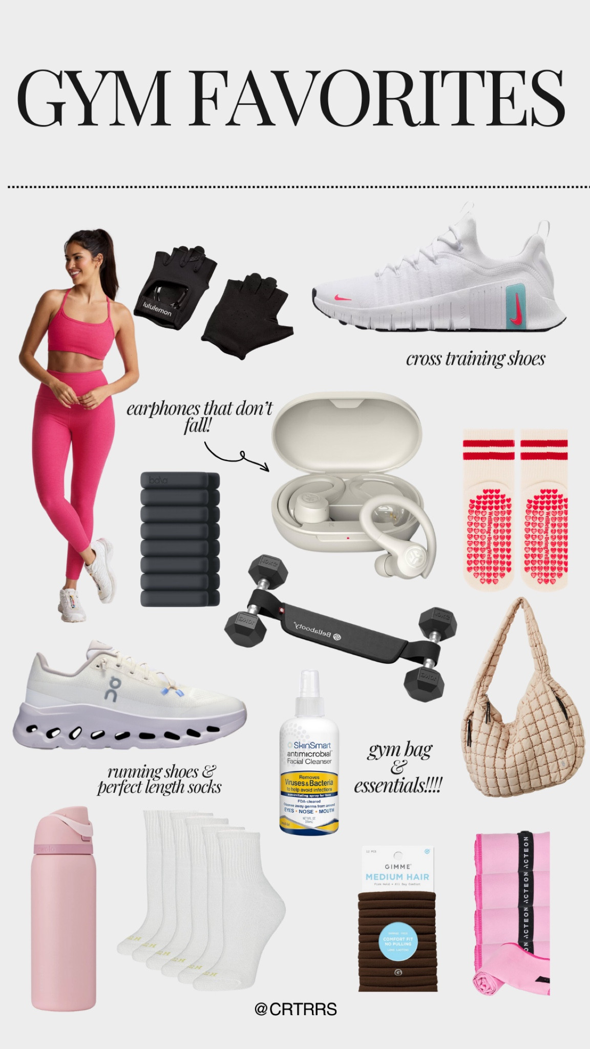 gym favorites 
work out essentials 
gym bag favorites 
workout set 
workout shoes 
athlete 
pilates, running, yoga 


#LTKU #LTKActive #LTKMostLoved