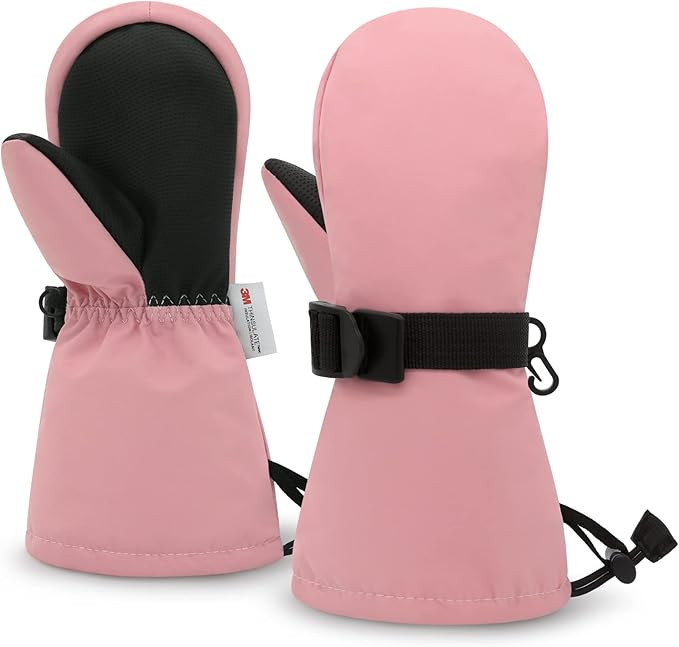 Sarfel Toddler Mittens Waterproof Toddler Snow Mittens Kids Ski Gloves Baby Winter Mitten Kids Sn... | Amazon (US)