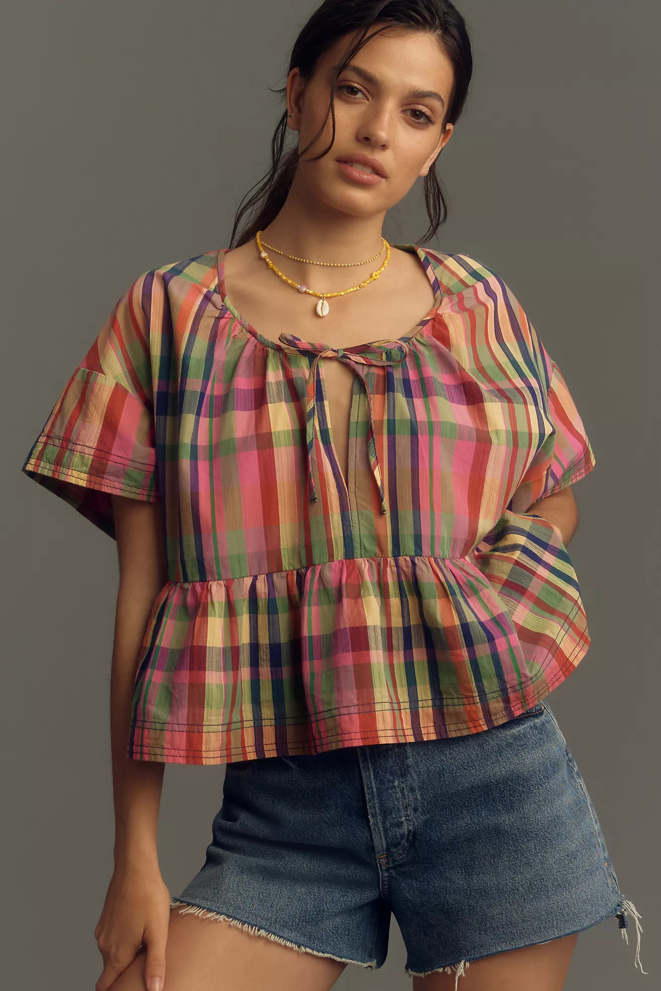 The Tavi Blouse by Pilcro: Babydoll Tee Edition | Anthropologie (US)