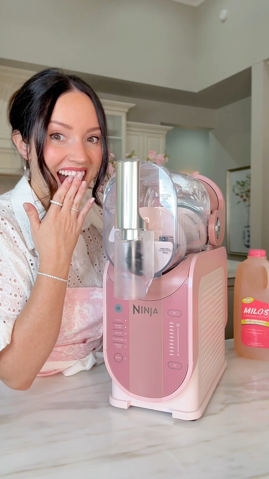@drinkmilos Strawberry Lemonade +
pink Ninja SLUSHi = my whole personality!

To shop this Slushi machine and Milo's Strawberry Lemonade, comment "CHEERS" and check your DMs

#ninjaslushi #pinklemonade #partyideas #tailgateparty #pinkhomedecor @ninjakitchen @hedleyandbennett 

#LTKfoodie #LTKSpringSale #LTKHome