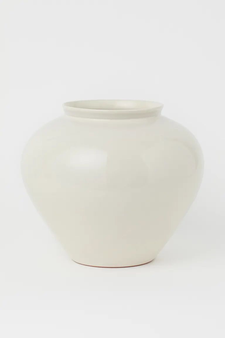 Terracotta Vase - White - Home All | H&M US | H&M (US + CA)