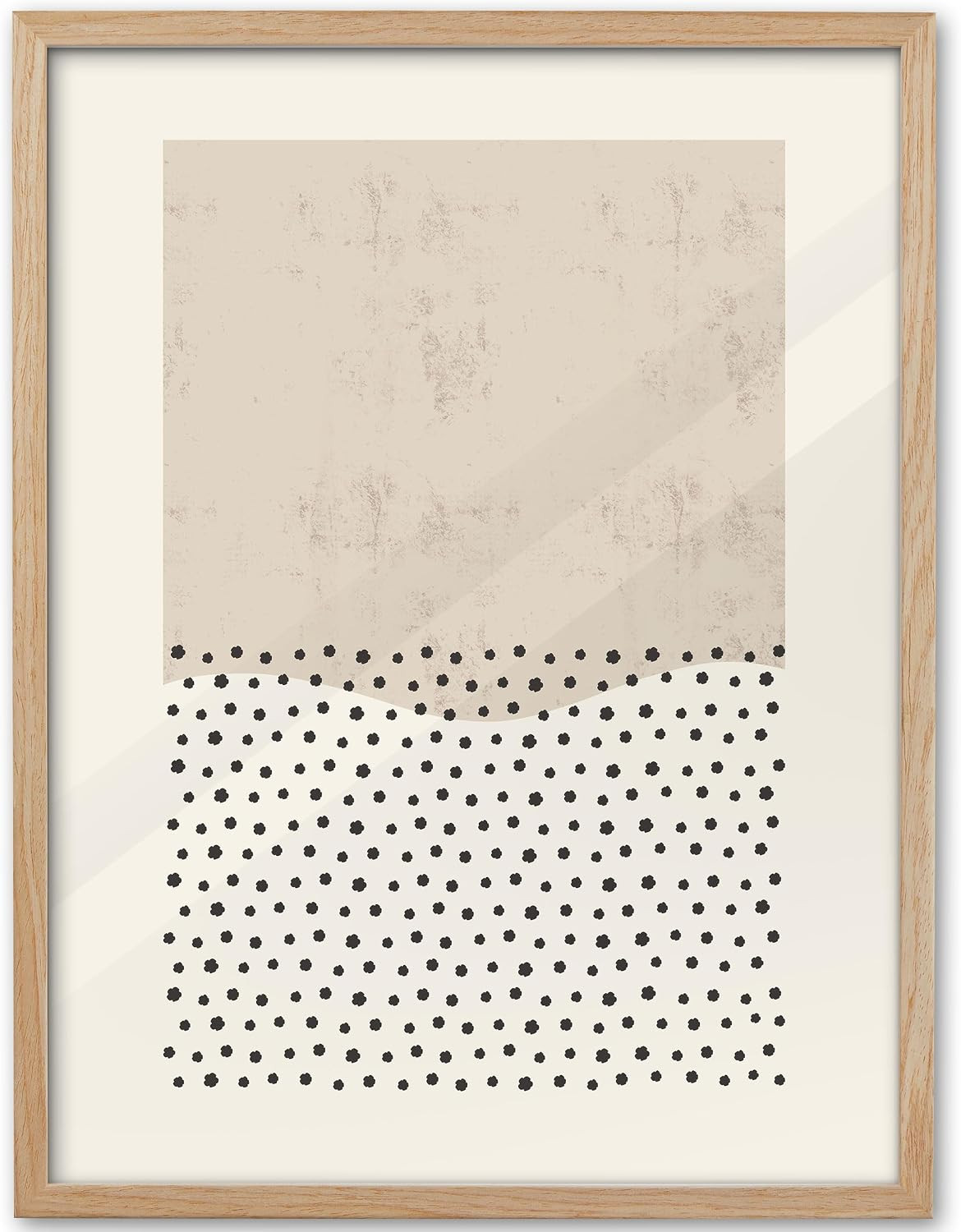 KensTro Natural OAK Wood Beige Christian Framed Wall Art, 12x16 in Minimalist Abstract Look at Th... | Amazon (US)