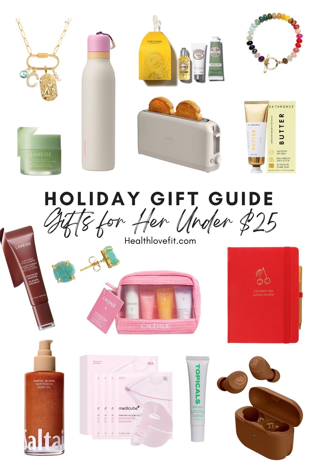 Holiday gift guide: gifts for her under $25. I curated a list of new items from this year, that make perfect gifts for the women in your life. I’ve included a range of products but I tend to skew on beauty/skincare because I love them. 

Tags: holiday gift ideas, Christmas gift ideas, gift ideas for women, gift ideas for her, gifts under $25 for women

#LTKHoliday #LTKSeasonal #LTKGiftGuide