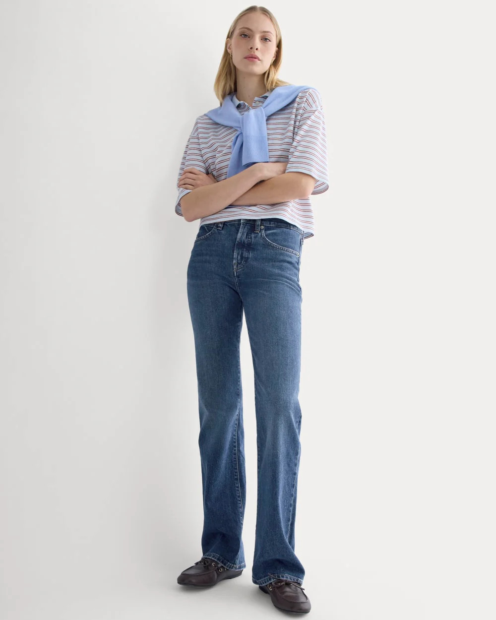 High-Rise Slim Bootcut Jean | Dark Indigo | Everlane