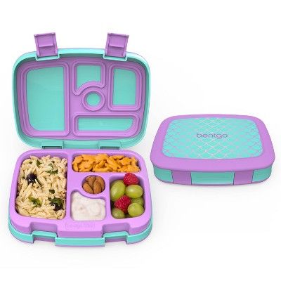 Bentgo Kids' Prints Leakproof, 5 Compartment Bento-Style Lunch Box - Mermaid Scales | Target