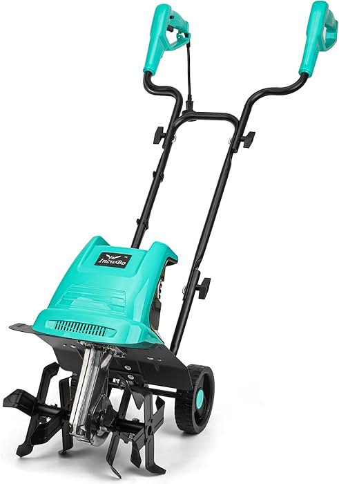 Electric Rototiller Garden Tiller 12 Inch Tilling Width 8-Inch Electric Tiller 10.5 Amp Tiller Cu... | Amazon (US)