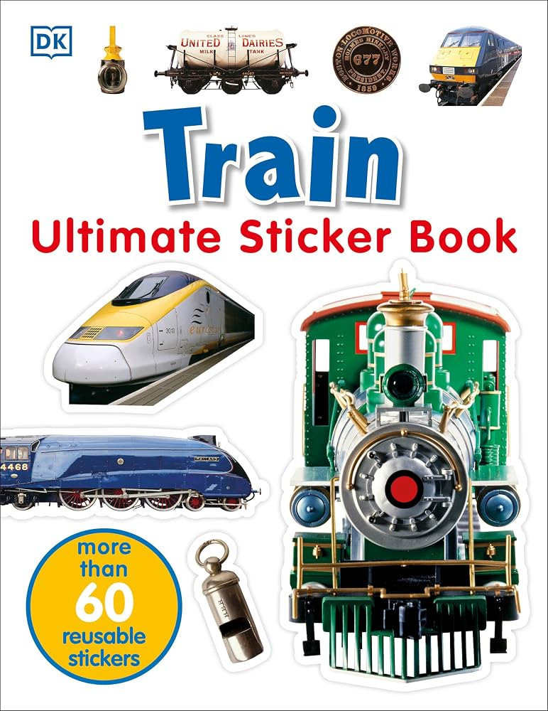 Ultimate Sticker Book: Train: More Than 60 Reusable Full-Color Stickers | Amazon (US)