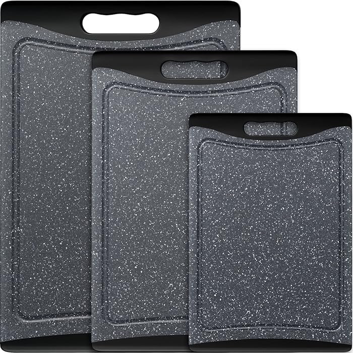 Extra Large Cutting Boards, Plastic Cutting Boards for Kitchen (Set of 3) Cutting Board Set Dishw... | Amazon (US)