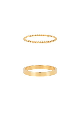 Stacker Thin Rings in Gold | Revolve Clothing (Global)