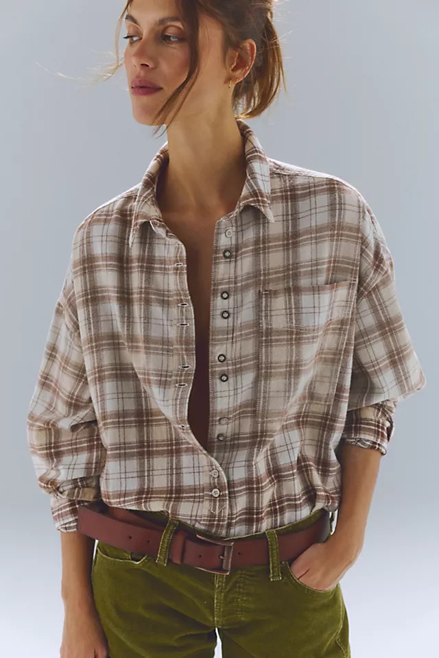 We The Free Lexi Plaid Button Down | Free People (Global - UK&FR Excluded)