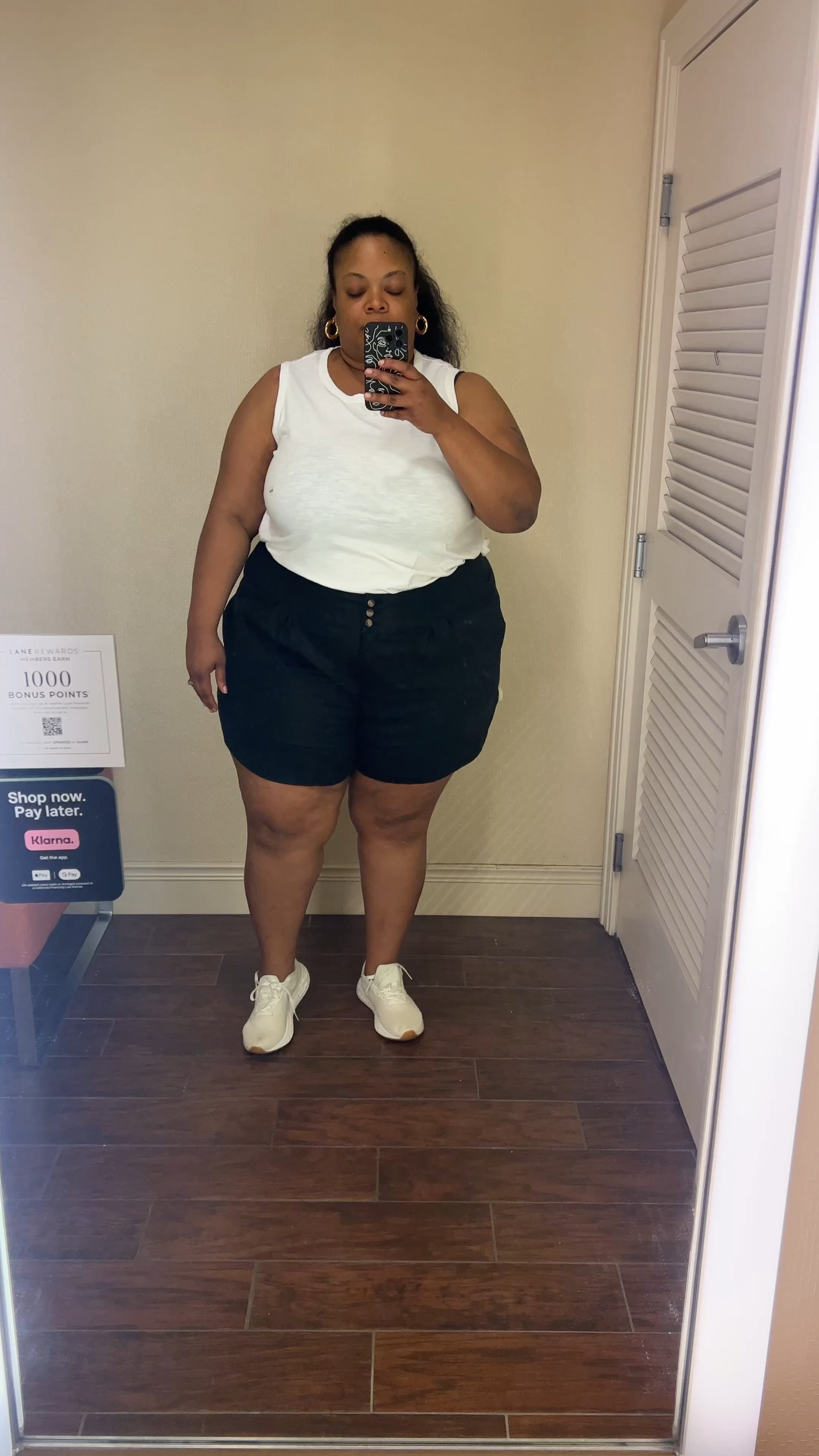 Plus size dressing room tryon at Ashley Stewart. Now it took me and my