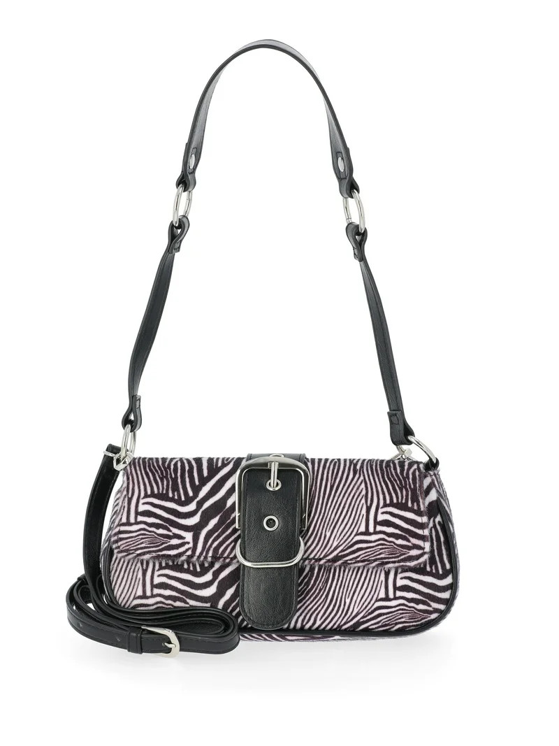 No Boundaries Women's Shoulder Bag, Zebra | Walmart (US)