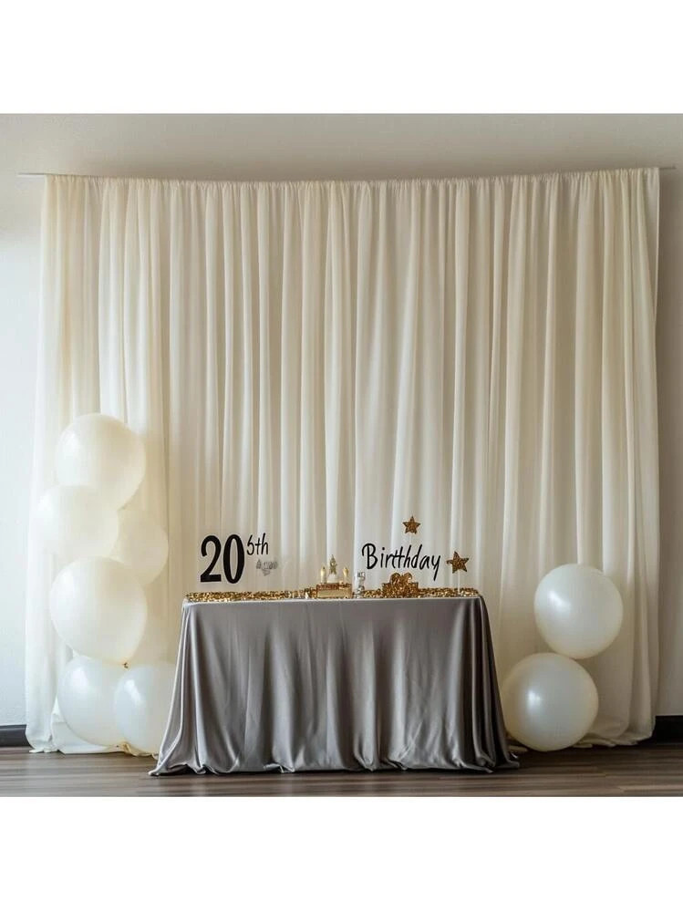 1pc Elegant Polyester Rectangle Stretchy Fabric Curtain/Tablecloth In Navy Blue, Pink, Red, Beige, Light Blue, Purple - Versatile Decoration Suitable For Weddings, Parties, Family Gatherings, Etc. - Multi-Purpose Decor For Any Occasion, Wedding Backdrops, Camping, Privacy Protection. Great For Group Events | SHEIN