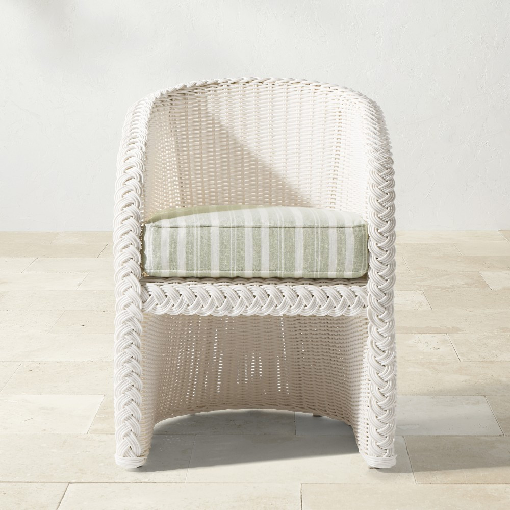 AERIN x Williams Sonoma Home East Hampton Dining Chair, White | Williams-Sonoma