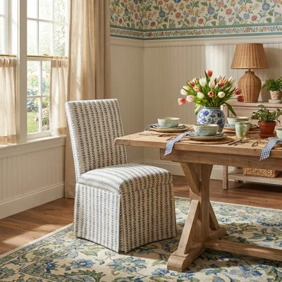 Ivanka Cotton Parsons Chair | Wayfair North America